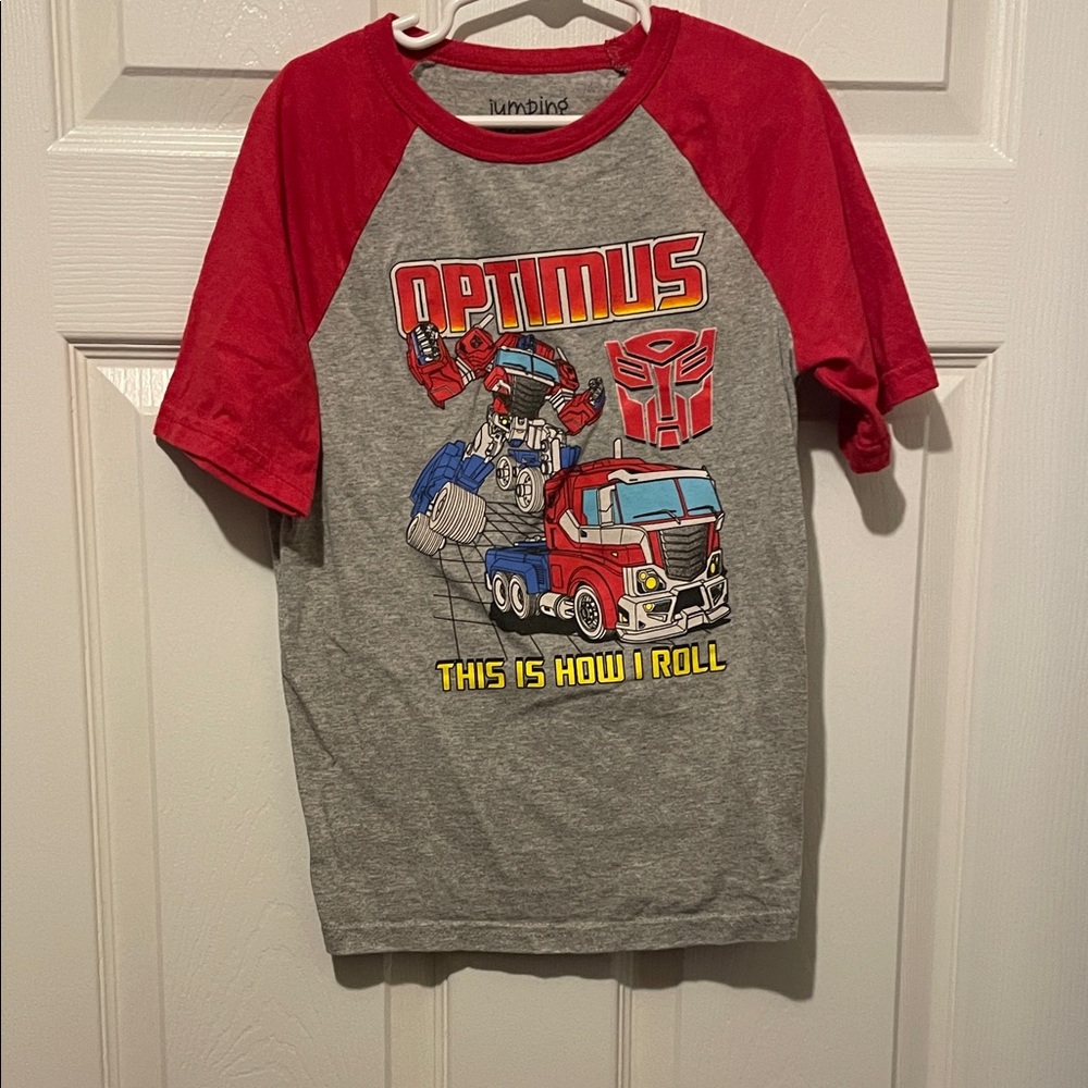 Jumping Beans Red and Gray Optimus Kids T-Shirt